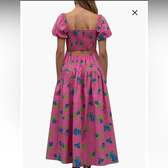 Anthropologie Moon River Floral Maxi Dress Size M - Picture 4 of 7